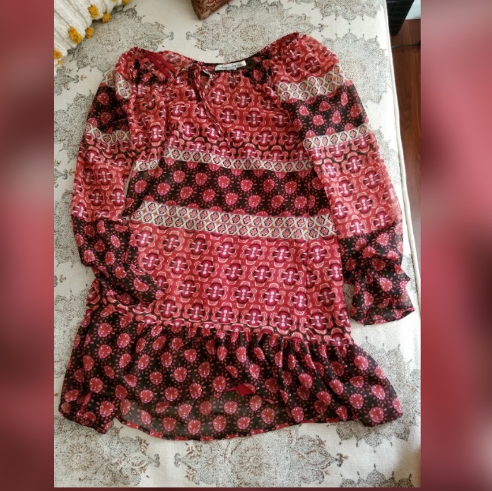 Red Pink Cute Summer Dress